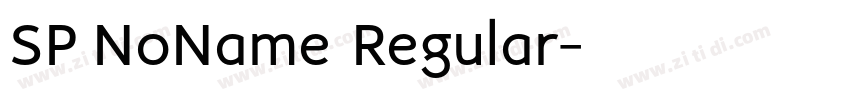 SP NoName Regular字体转换